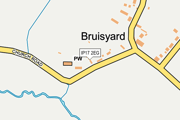 IP17 2EG map - OS OpenMap – Local (Ordnance Survey)