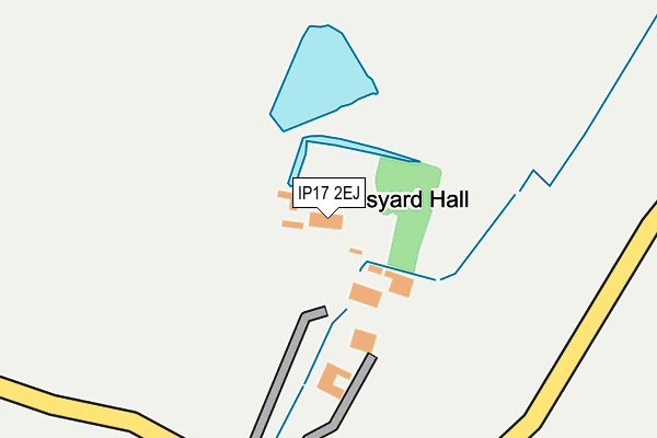 IP17 2EJ map - OS OpenMap – Local (Ordnance Survey)