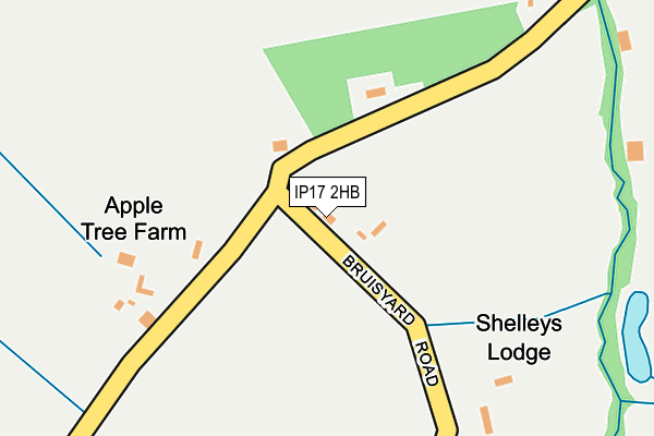 IP17 2HB map - OS OpenMap – Local (Ordnance Survey)