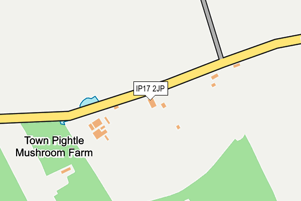 IP17 2JP map - OS OpenMap – Local (Ordnance Survey)