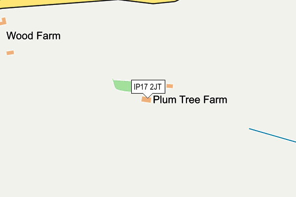 IP17 2JT map - OS OpenMap – Local (Ordnance Survey)