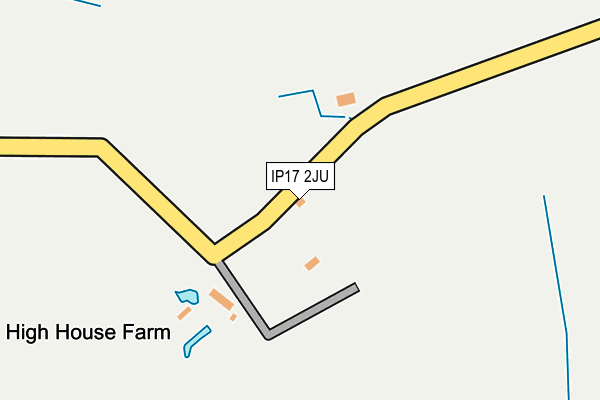 IP17 2JU map - OS OpenMap – Local (Ordnance Survey)