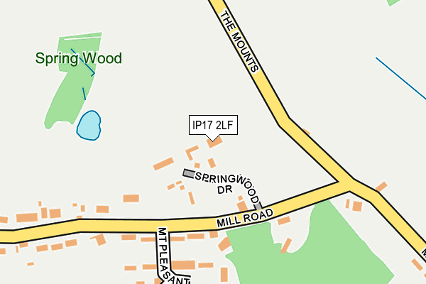 IP17 2LF map - OS OpenMap – Local (Ordnance Survey)