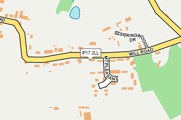 IP17 2LL map - OS OpenMap – Local (Ordnance Survey)