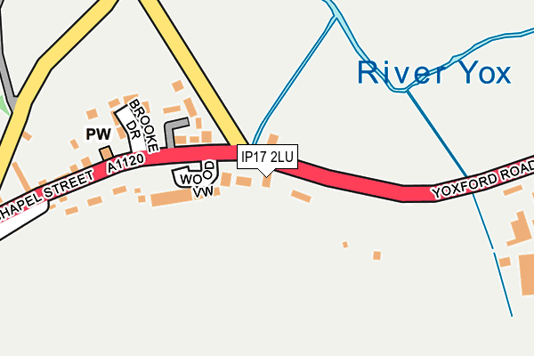 IP17 2LU map - OS OpenMap – Local (Ordnance Survey)