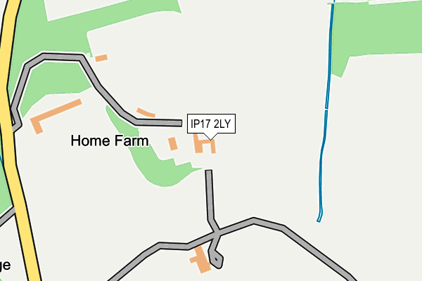 IP17 2LY map - OS OpenMap – Local (Ordnance Survey)