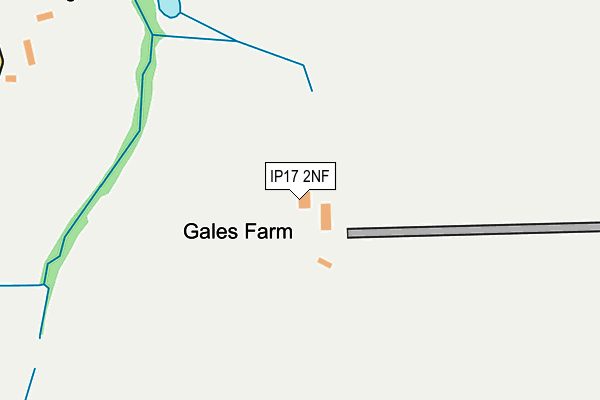 IP17 2NF map - OS OpenMap – Local (Ordnance Survey)