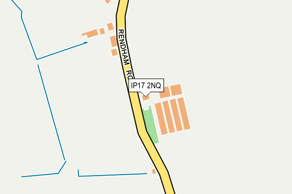 IP17 2NQ map - OS OpenMap – Local (Ordnance Survey)