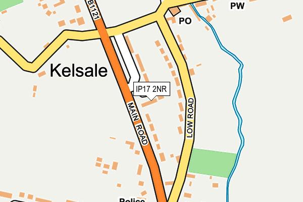 IP17 2NR map - OS OpenMap – Local (Ordnance Survey)
