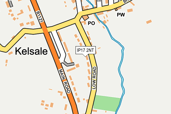 IP17 2NT map - OS OpenMap – Local (Ordnance Survey)