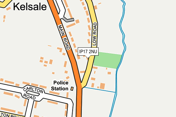 IP17 2NU map - OS OpenMap – Local (Ordnance Survey)