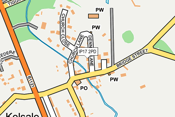 IP17 2PD map - OS OpenMap – Local (Ordnance Survey)