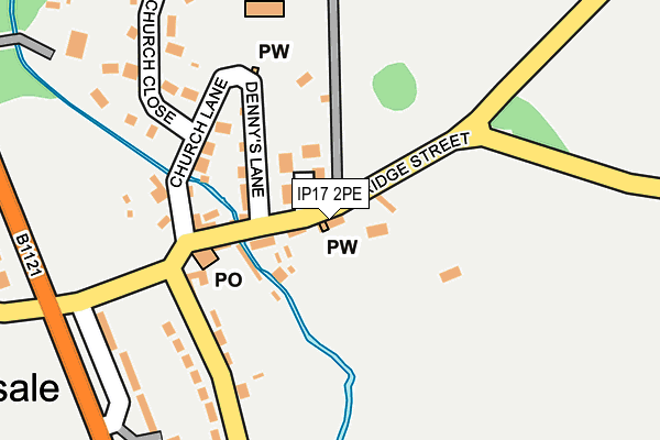 IP17 2PE map - OS OpenMap – Local (Ordnance Survey)