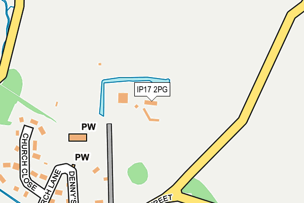 IP17 2PG map - OS OpenMap – Local (Ordnance Survey)