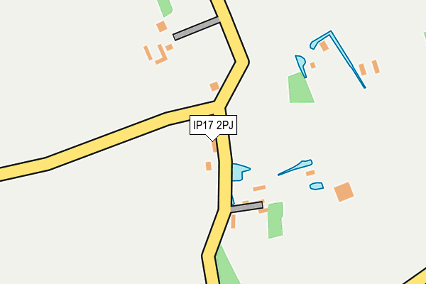 IP17 2PJ map - OS OpenMap – Local (Ordnance Survey)