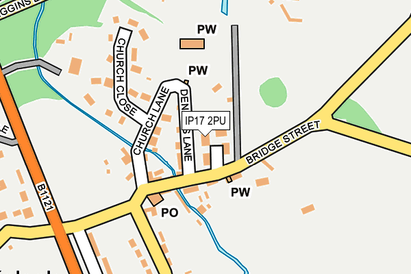 IP17 2PU map - OS OpenMap – Local (Ordnance Survey)