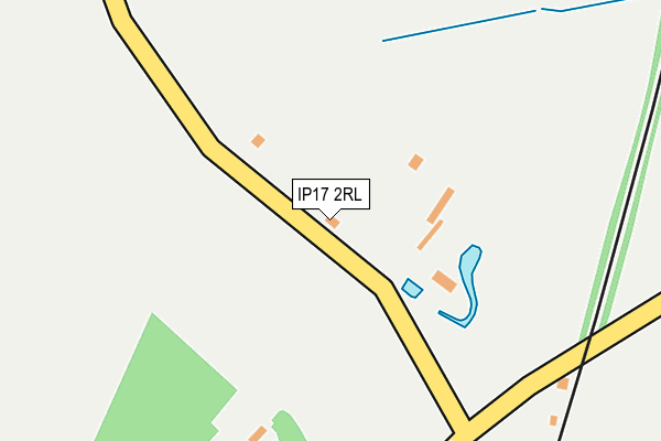 IP17 2RL map - OS OpenMap – Local (Ordnance Survey)