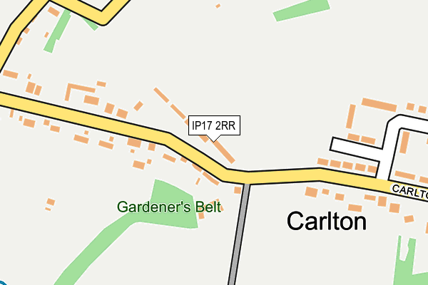 IP17 2RR map - OS OpenMap – Local (Ordnance Survey)