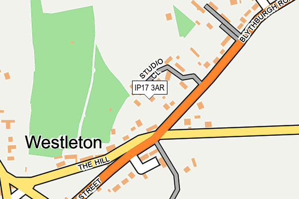 IP17 3AR map - OS OpenMap – Local (Ordnance Survey)