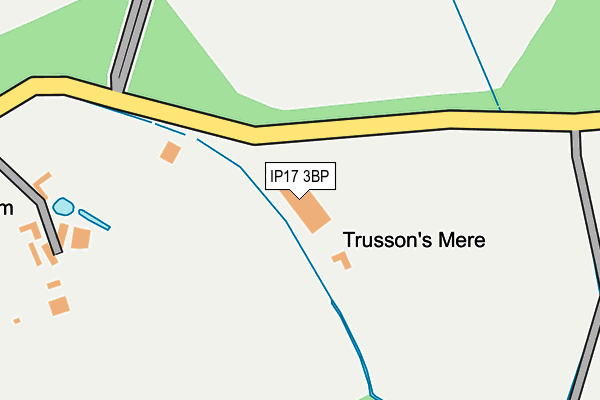 IP17 3BP map - OS OpenMap – Local (Ordnance Survey)