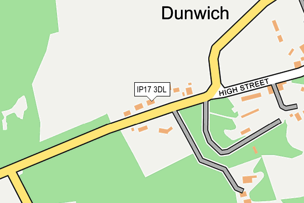 IP17 3DL map - OS OpenMap – Local (Ordnance Survey)