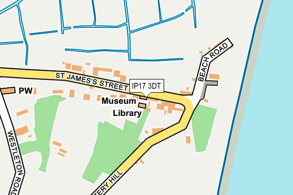 IP17 3DT map - OS OpenMap – Local (Ordnance Survey)