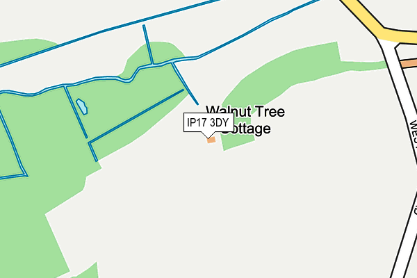 IP17 3DY map - OS OpenMap – Local (Ordnance Survey)