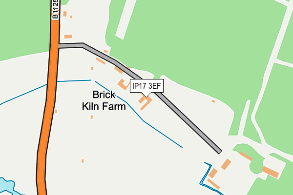 IP17 3EF map - OS OpenMap – Local (Ordnance Survey)