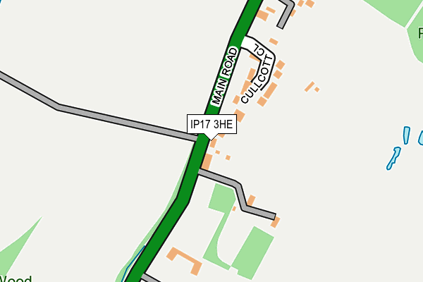 IP17 3HE map - OS OpenMap – Local (Ordnance Survey)