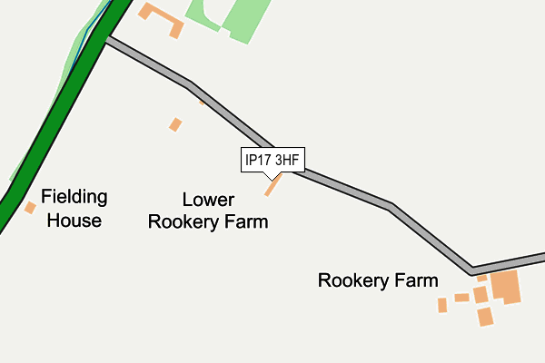 IP17 3HF map - OS OpenMap – Local (Ordnance Survey)