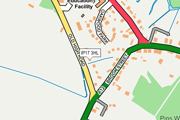 IP17 3HL map - OS OpenMap – Local (Ordnance Survey)