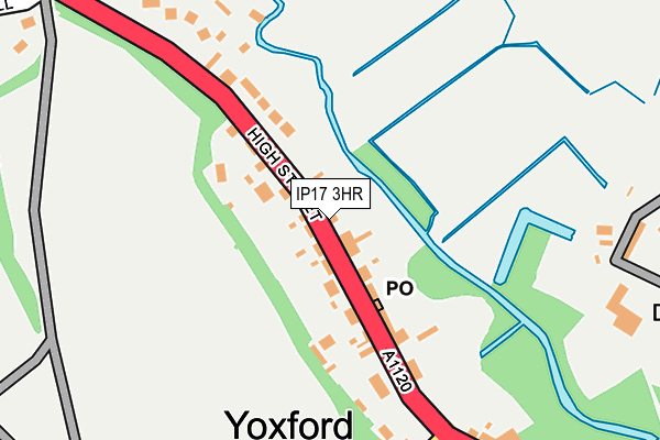 IP17 3HR map - OS OpenMap – Local (Ordnance Survey)