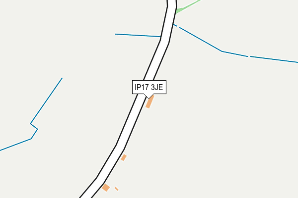 IP17 3JE map - OS OpenMap – Local (Ordnance Survey)