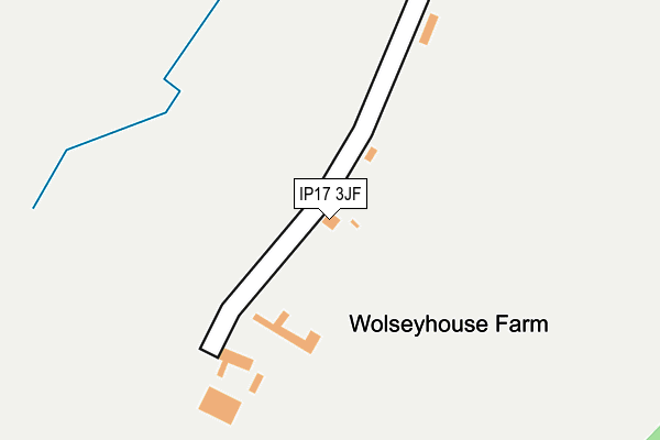 IP17 3JF map - OS OpenMap – Local (Ordnance Survey)