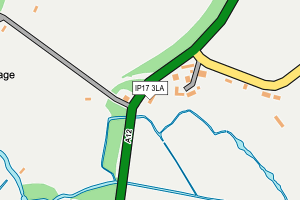 IP17 3LA map - OS OpenMap – Local (Ordnance Survey)