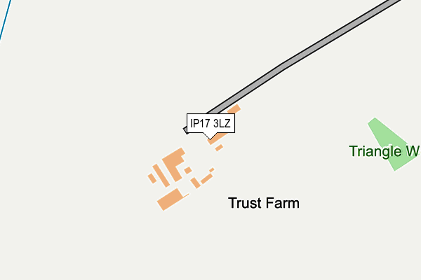 IP17 3LZ map - OS OpenMap – Local (Ordnance Survey)