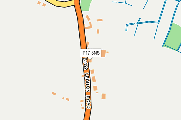 IP17 3NS map - OS OpenMap – Local (Ordnance Survey)