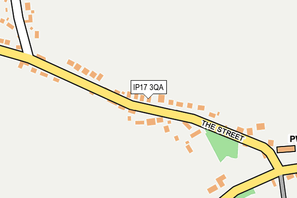 IP17 3QA map - OS OpenMap – Local (Ordnance Survey)