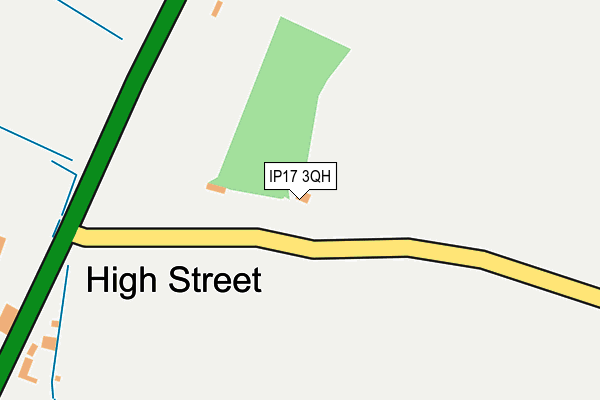 IP17 3QH map - OS OpenMap – Local (Ordnance Survey)
