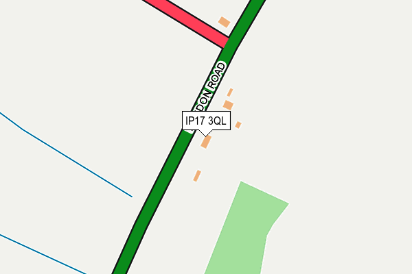 IP17 3QL map - OS OpenMap – Local (Ordnance Survey)