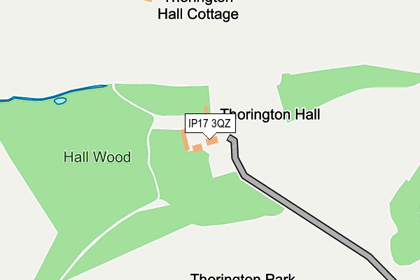 IP17 3QZ map - OS OpenMap – Local (Ordnance Survey)