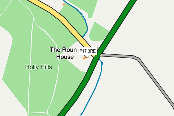 IP17 3RE map - OS OpenMap – Local (Ordnance Survey)
