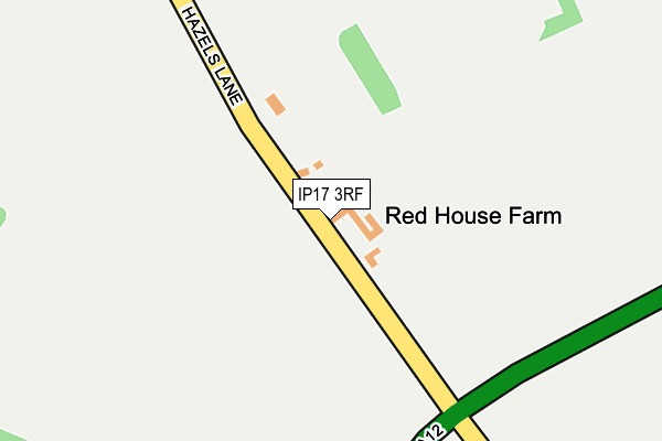 IP17 3RF map - OS OpenMap – Local (Ordnance Survey)
