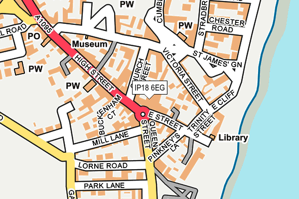 IP18 6EG map - OS OpenMap – Local (Ordnance Survey)