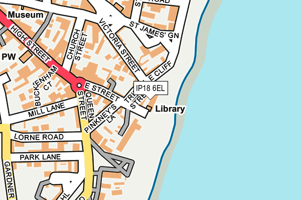 IP18 6EL map - OS OpenMap – Local (Ordnance Survey)