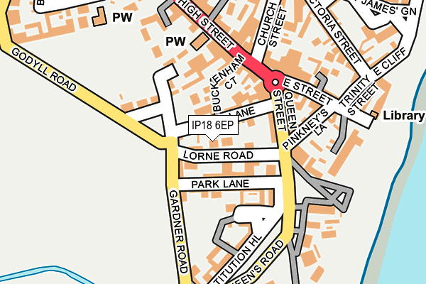 Map of LONGBOURN LTD at local scale