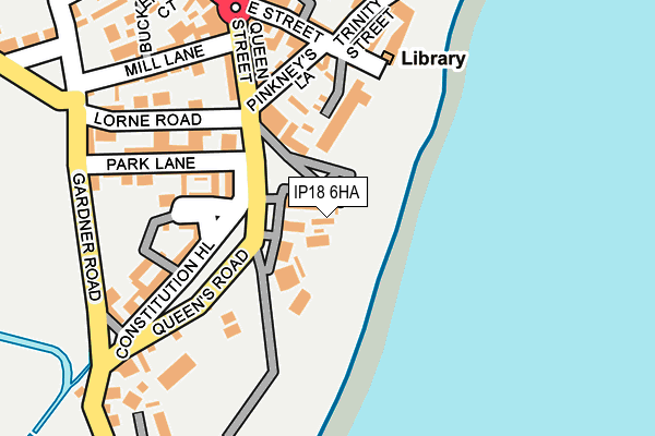 IP18 6HA map - OS OpenMap – Local (Ordnance Survey)