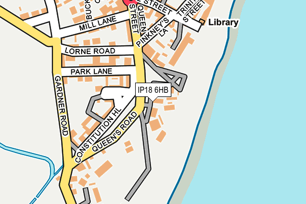 IP18 6HB map - OS OpenMap – Local (Ordnance Survey)