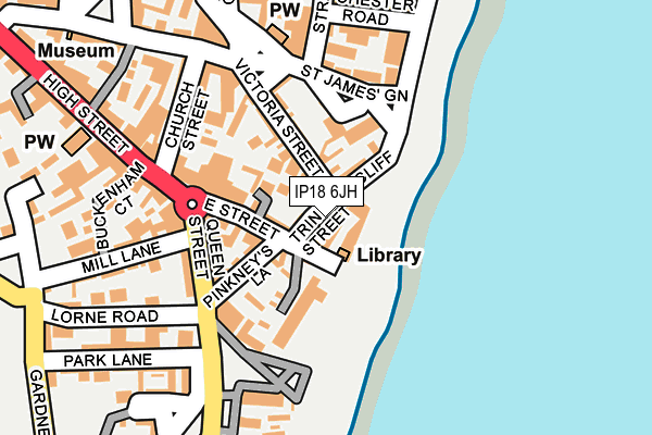 IP18 6JH map - OS OpenMap – Local (Ordnance Survey)