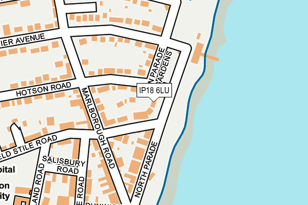 IP18 6LU map - OS OpenMap – Local (Ordnance Survey)